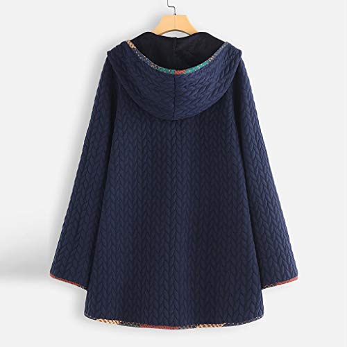 Vectry Liquidación Venta Rebajas Abrigo Pelo Parkas Mujer Tallas Grandes Invierno Cálido Mujeres Vintage con Capucha Manga Larga Abrigo Botón Outwear 2019 Moda Chaqueta Mujer