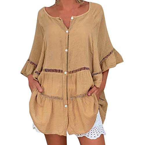 Vectry Mujer Camisas Mujer Verano 2019 Blusa Blanca Mujer Blusa Mujer Primavera 2019 Blusas De Mujer Blusas Largas para Mujer Blusas para Mujer Elegantes Fiesta Camisa Mujer