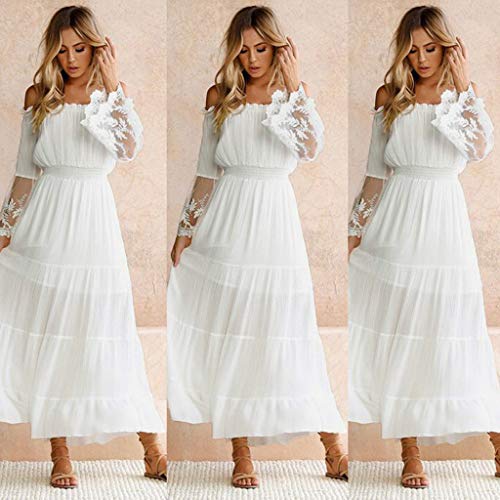 Vectry Vestidos De Fiesta Cortos Vestidos Largos Coctel Vestido De Fiesta De Encaje Vestidos Mujer Casual Verano Vestidos Mujer Verano 2019 Casual Vestido Blanco