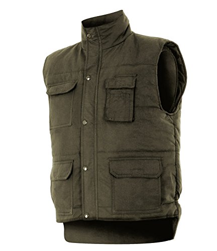Velilla Serie 108/C3/TXL Chaleco multibolsillos, Verde caza, XL