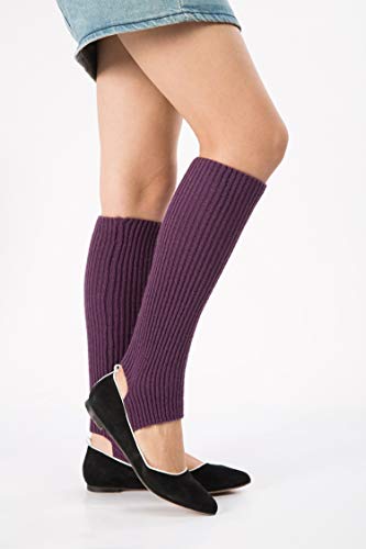 Vellette Calentadores para Mujer Cálido Invierno Calentadores de Pierna Calcetines para Botas de Punto Polainas para Señoras Niños