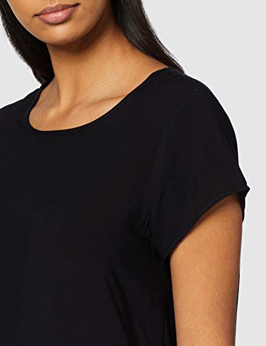 Vero Moda 10104030, Camiseta Para Mujer, Negro (Black), 40 (tall del fabricante: L)