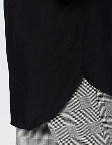 Vero Moda 10104030, Camiseta Para Mujer, Negro (Black), 40 (tall del fabricante: L)