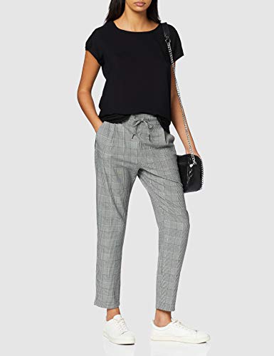 Vero Moda 10104030, Camiseta Para Mujer, Negro (Black), 40 (tall del fabricante: L)