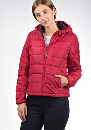 Vero Moda OuterwearVero Moda Pamela Chaqueta Acolchada de Plumas Chaqueta De Entretiempo para Mujer con Capucha, tamaño:L, Color:Chili Pepper