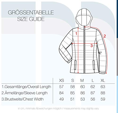 Vero Moda OuterwearVero Moda Pamela Chaqueta Acolchada de Plumas Chaqueta De Entretiempo para Mujer con Capucha, tamaño:L, Color:Chili Pepper