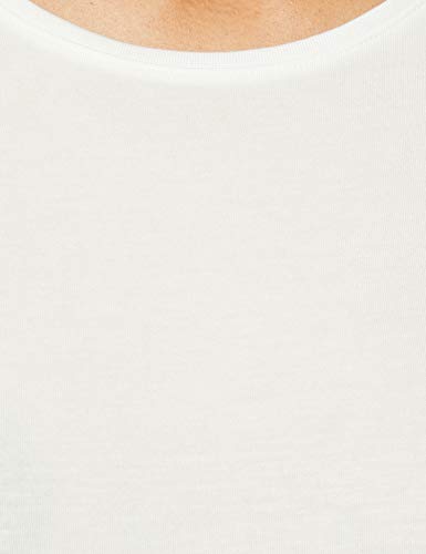 Vero Moda Vmava Plain Ss Top Ga Noos, Camiseta para Mujer, Blanco (Snow White Snow White), 40 (Talla del fabricante: Large)