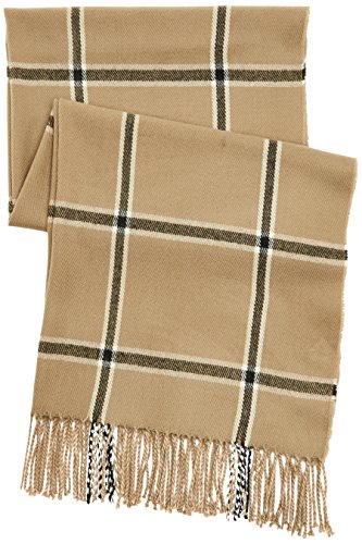 Vero Moda Vmcheck Long Scarf Bufanda, Multicolor (Silver Mink), Talla única para Mujer