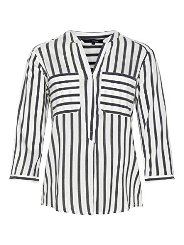 Vero Moda Vmerika, Blusa para Mujer, Multicolor (Snow White Stripes:Black), XL