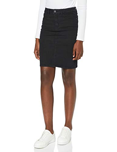 Vero Moda Vmhot Nine HW Dnm Pencil Skirt Mix Noos Falda, Negro (Black Black), 42 (Talla del Fabricante: X-Large) para Mujer