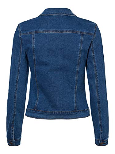 Vero Moda Vmhot SOYA LS Jacket Mix Noos Chaqueta, Azul (Medium Blue Denim Medium Blue Denim), 40 (Talla del Fabricante: Medium) para Mujer