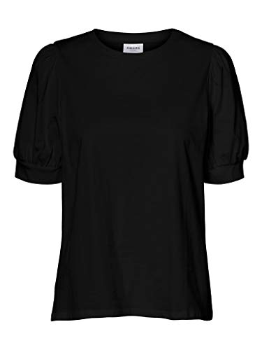 Vero Moda Vmkerry 2/4 O-Neck Top VMA Noos Camiseta, Black, XL para Mujer