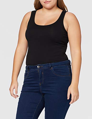 Vero Moda Vmmaxi My Soft Long Tank Top Noos Camiseta sin Mangas, Negro (Black), 42 (Talla del Fabricante: X-Large) para Mujer