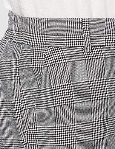 Vero Moda Vmmaya Mr Loose Check Pant Noos Pantalones, Multicolor (Black Checks: White), 40/ L32 (Talla del Fabricante: Large) para Mujer