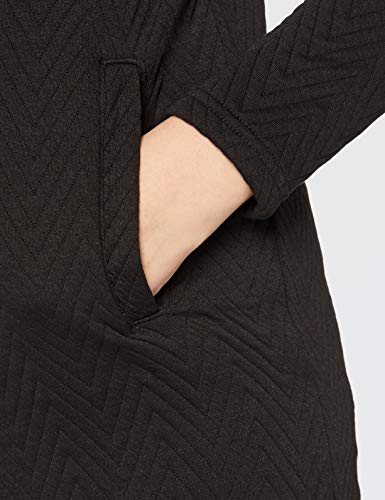 Vero Moda Vmmia Structure Long Zip Blazer Noos Chaqueta Punto, Negro (Black Black), 36 (Talla del Fabricante: X-Small) para Mujer