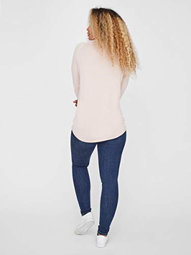 Vero Moda Vmnellie Glory LS Long Blouse Noos Suéter pulóver, Sepia Rose, XL para Mujer