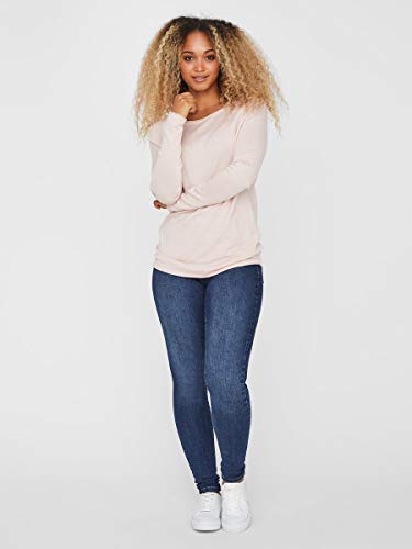 Vero Moda Vmnellie Glory LS Long Blouse Noos Suéter pulóver, Sepia Rose, XL para Mujer