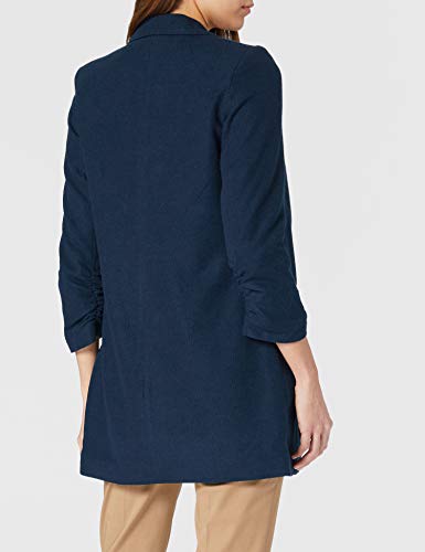 Vero Moda VMRICA 7/8 Long Blazer TLR Boo, Azul Marino, 42 para Mujer