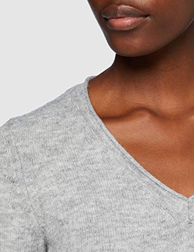 Vero Moda VMSIMONE LS V-Neck Blouse GA Boo Suéter, Gris Claro, M para Mujer