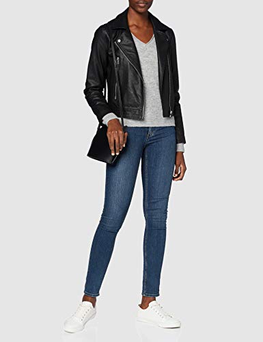 Vero Moda VMSIMONE LS V-Neck Blouse GA Boo Suéter, Gris Claro, M para Mujer