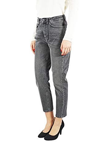 VERO MODA Vmsophia - Pantalones vaqueros ajustados para mujer, corte ajustado, cintura alta, para mujer, estilo desgastado, elástico, color: negro, longitud de entrepierna: L32, talla de pantalón: W29