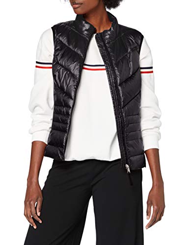 Vero Moda VMSORAYASIV AW20 Short Waistcoat Boos Chaleco guateado, Negro, M para Mujer