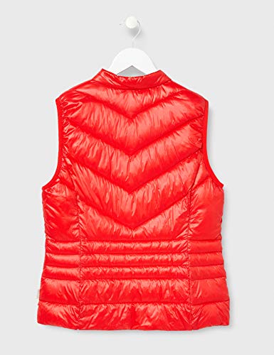 Vero Moda VMSORAYASIV Short Waistcoat Boos Chaleco guateado, Goji Berry, M para Mujer