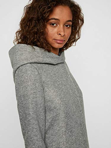 Vero Moda Vmverodona LS Jacket Noos Abrigo, Gris (Light Grey Melange Light Grey Melange), 40 (Talla del fabricante: Medium) para Mujer