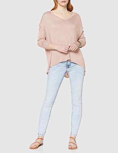 Vero Moda Vmvica LS Oversize Blouse Noos Ga Suéter, Rosa, M para Mujer
