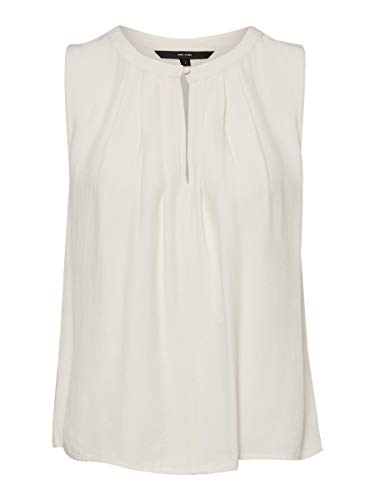 Vero Moda VMVIDA SL Top GA Vo Blusas, Abedul, S para Mujer