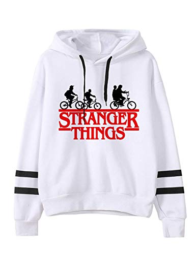 VERROL Sudadera Stranger Things para niña, Sudadera con Capucha de Stranger Things con Estampado de Letras, Sudadera Stranger Things Temporada 3, Sudadera Deportiva y de Ocio para Unisex