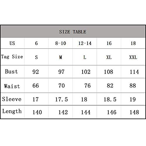 Vestido Casual de Verano para Mujer Vestidos de Playa Largos con Lunares Vintage Negro XL