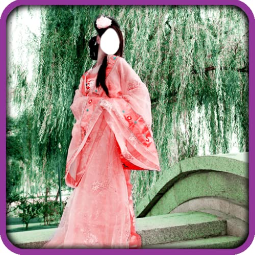 Vestido chino montaje de la foto