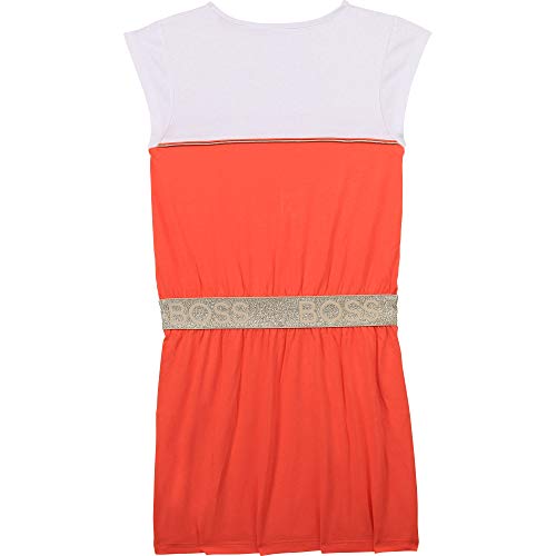 Vestido de algodón y modal BOSS NIÑO MELOCOTON 4AÑOS