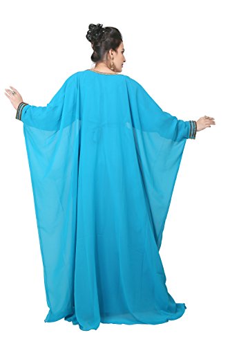 Vestido largo islámico islámico Kaftan árabe de Farasha de los hombres de los UAE Style de Bedi - tamaño único - (KAF-2940_TUR)
