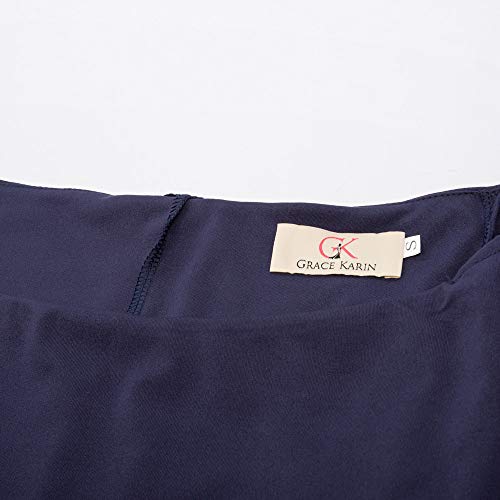 Vestido Mujer Ceremonia Vestido Vestido Sin Mangas Media Manga Sin Mangas Decorado 2XL CLAF39-3