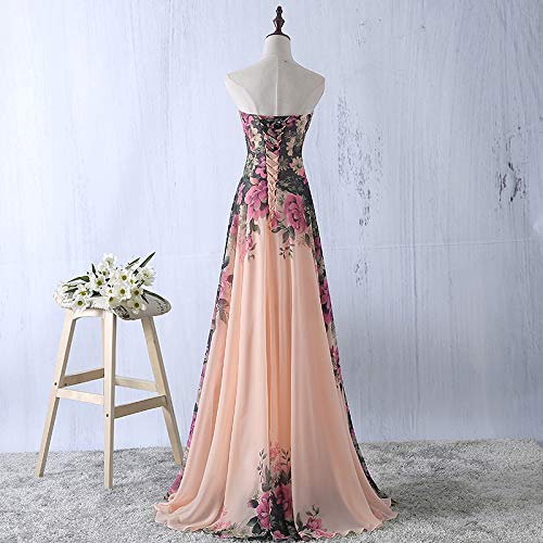 Vestido Mujer Largo - Elegante para Ceremonia y Eventos, Novia o Dama de Honor - para Fiesta Discoteca Moda Baile (4XL Busto 108cm, Beige)