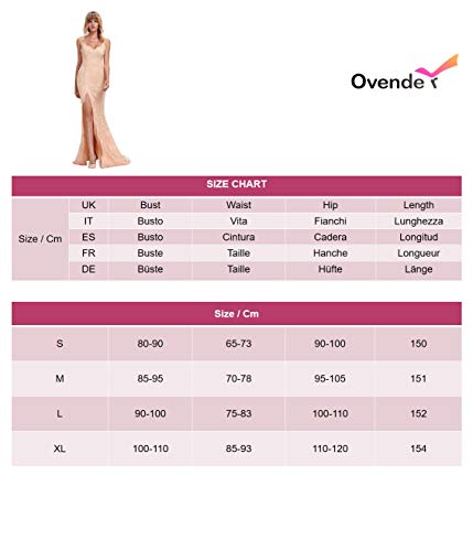 Vestido Mujer Largo - Elegante para Ceremonia y Eventos, Novia o Dama de Honor - para Fiesta Discoteca Moda Baile Model 5 Rojo L