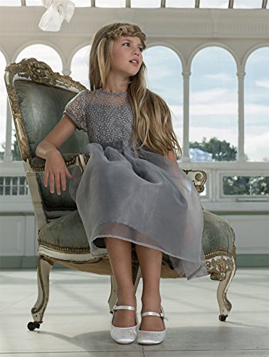 Vestidos de niña, vestidos con flores, para dama de honor, de 18 meses a 7 años, de Paisley of London Gris gris 2-3 Años