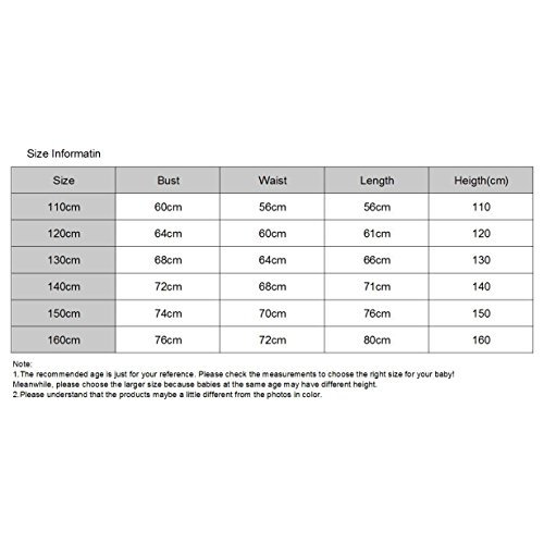 Vestidos para Bebé Niñas - Princesa Largos Vestido de Encaje Elegante Ropa de Fiesta/Noche/Bodas Mangas Largas Invierno Otoño Vestir Rosado/160