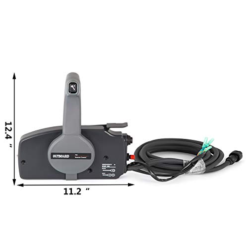 VEVOR Fueraborda Montaje Lateral, La Caja De Control Remoto Externo del Acelerador, La Caja De Control Remoto, para Un Cable de 10 Pines, Motor Fueraborda, Motor Barco, Caja de Control Remoto 703