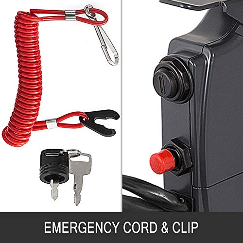 VEVOR Fueraborda Montaje Lateral, La Caja De Control Remoto Externo del Acelerador, La Caja De Control Remoto, para Un Cable de 10 Pines, Motor Fueraborda, Motor Barco, Caja de Control Remoto 703