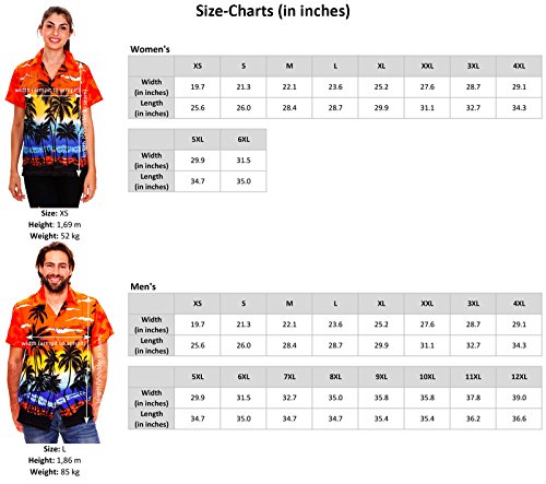 V.H.O. Funky Camisa Hawaiana, Beach, Azul, S