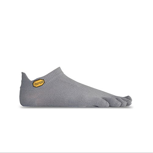 Vibram Five Fingers Calcetines para hombre Athletic No Show, Hombre, Calcetines., S15N03S, gris, small