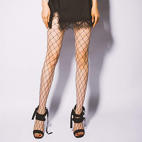 VicSec Liguero Bodies Autoadhesivas Ultra Fina Encaje Calcetines Fishnet Mallas Liga Suspender Lencería Medias Sexy-4 Diseños Opcionales (Set-3)