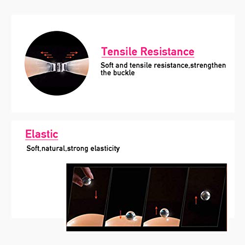 VicSec Sujetador Adhesivo Silicona, Copa Invisible Push Up sin Tirantes Nudebra uso en Vestido de Boda, Vestido de Noche, Festivales para Mujer Sostén Cómodo Reutilizable