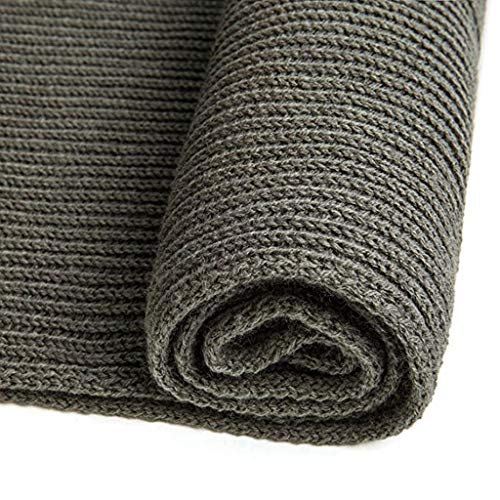 VICSPORT Bufanda cálida del otoño y del invierno, Unisex Cuello puro del invierno del color Bufanda caliente del hilado que hace punto