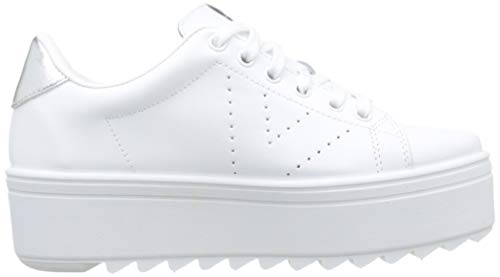 Victoria Sierra Deportivo Piel, Zapatillas Hombre, Blanco (Blanco 20), 36 EU