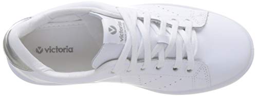 Victoria Sierra Deportivo Piel, Zapatillas Hombre, Blanco (Blanco 20), 36 EU