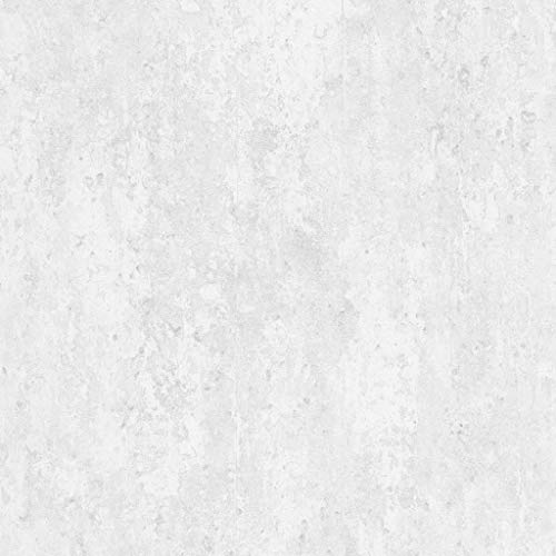 vidaXL 4x Rollos Papel Pintado no Tejido Ladrillos Panel de Pared Tapiz con Efecto 3D Decoración Hogar Dormitorio Casa Oficinas Blanco Hormigón